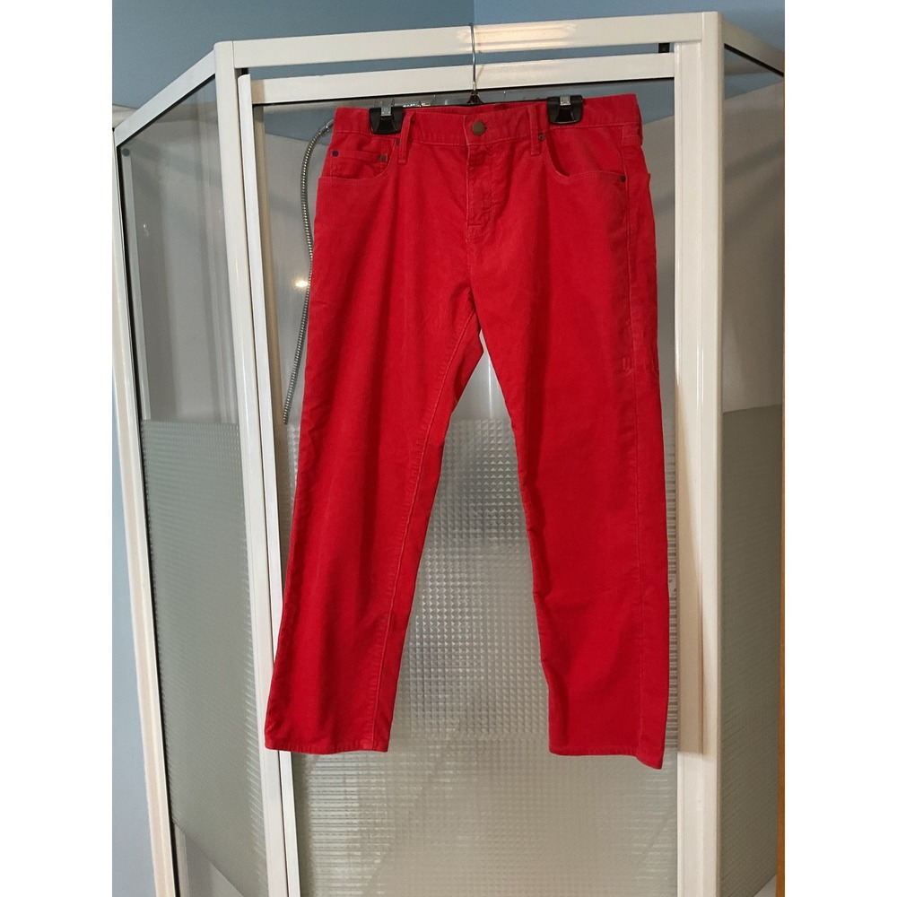 Gap Corduroy Pants Womens 27p Red Excellent Sexy Boyfriend 1969 Straight Leg